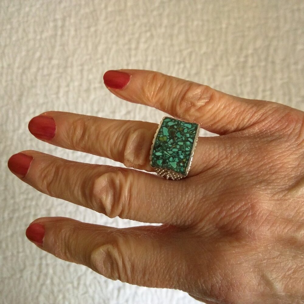 Ring - Genuine Stone set in Sterling Silver!